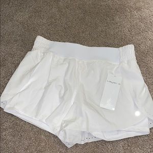 Cute white workout shorts